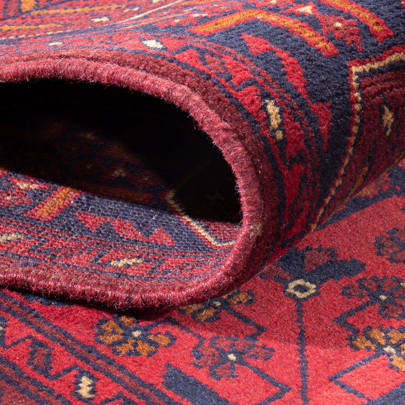 Alfombra de pasillo Alfombra afgana - Kunduz - 395 x 80 cm - rojo