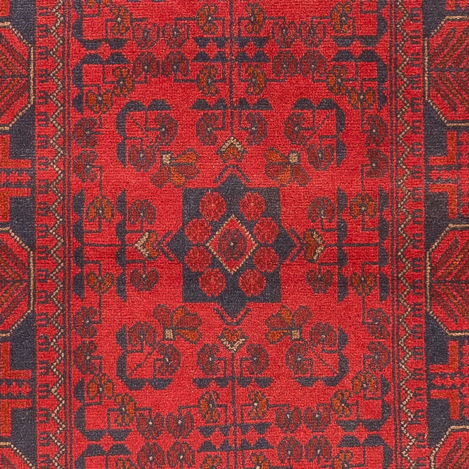 Alfombra de pasillo Alfombra afgana - Kunduz - 390 x 80 cm - rojo