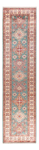 Alfombra de pasillo Alfombra Ziegler - Kazak - 326 x 80 cm - turquesa