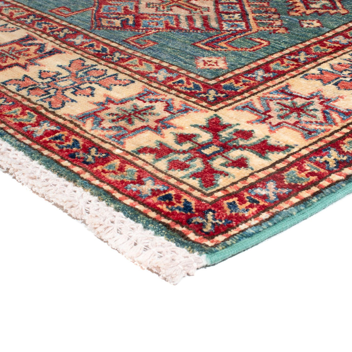 Alfombra de pasillo Alfombra Ziegler - Kazak - 326 x 80 cm - turquesa