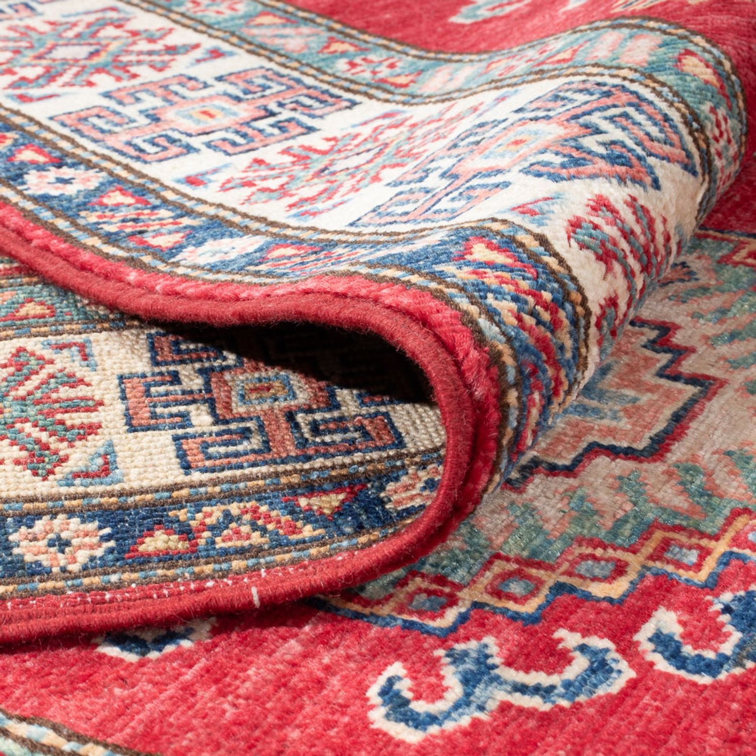 Alfombra de pasillo Alfombra Ziegler - Kazak - 296 x 82 cm - rojo