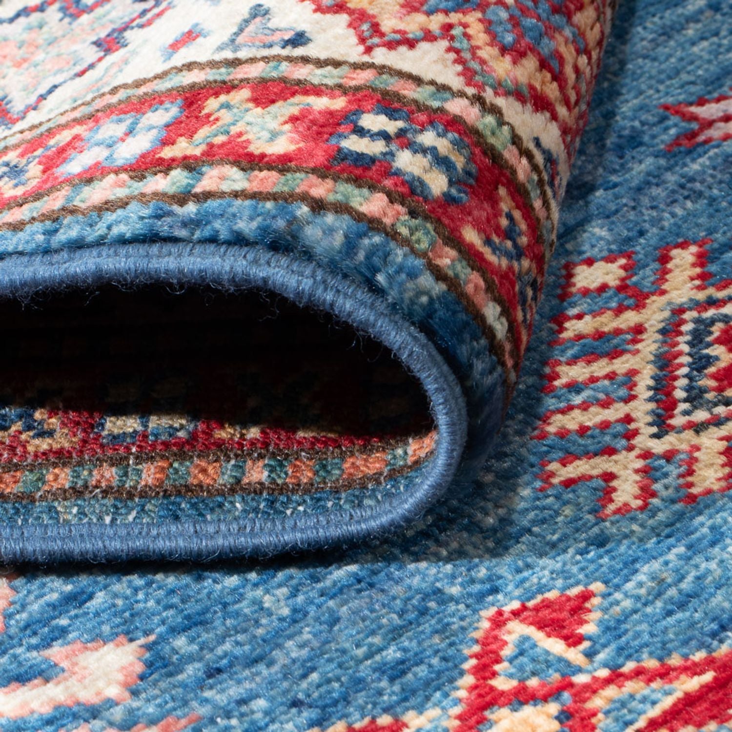 Alfombra de pasillo Alfombra Ziegler - Kazak - 404 x 87 cm - azul