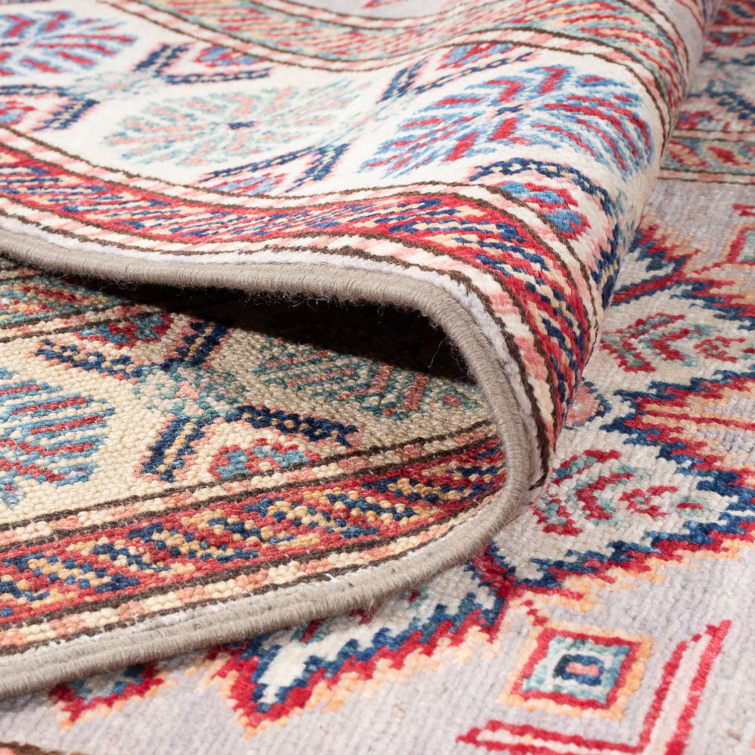 Alfombra de pasillo Alfombra Ziegler - Kazak - 296 x 82 cm - salmón