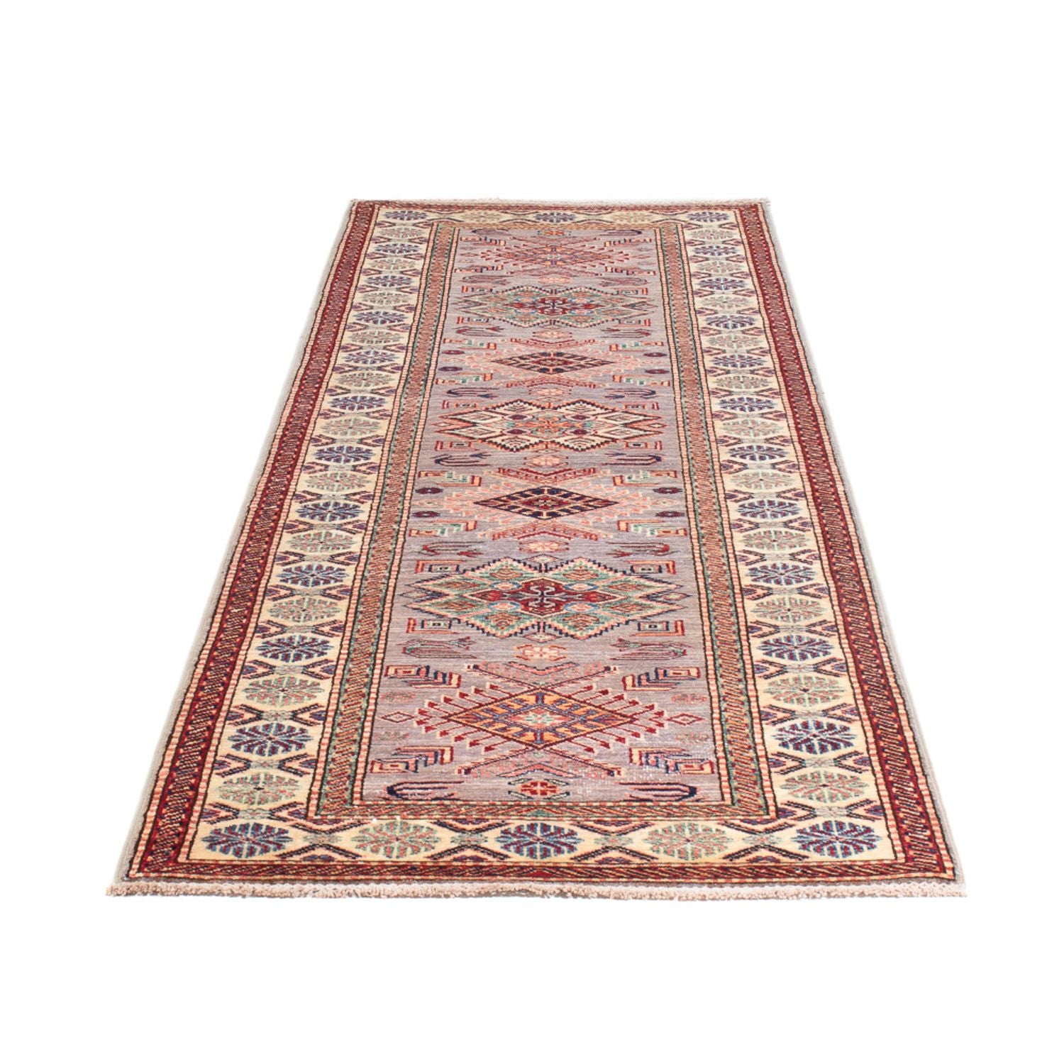 Alfombra de pasillo Alfombra Ziegler - Kazak - 296 x 82 cm - salmón