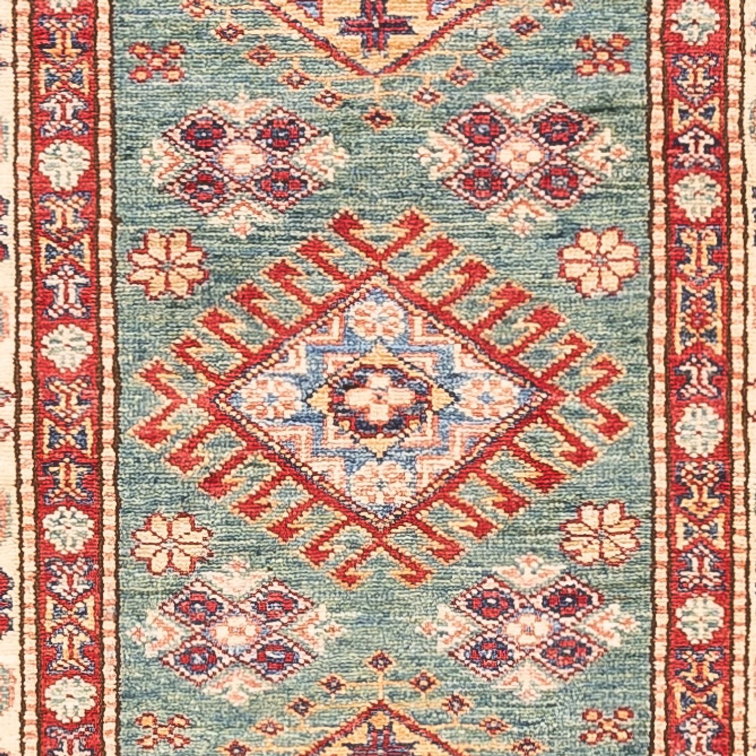 Alfombra de pasillo Alfombra Ziegler - Kazak - 294 x 84 cm - turquesa