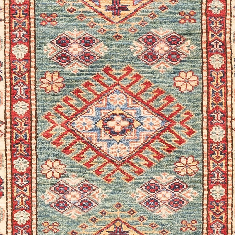 Alfombra de pasillo Alfombra Ziegler - Kazak - 294 x 84 cm - turquesa