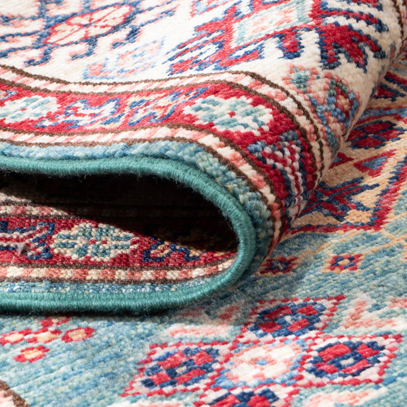Alfombra de pasillo Alfombra Ziegler - Kazak - 294 x 84 cm - turquesa