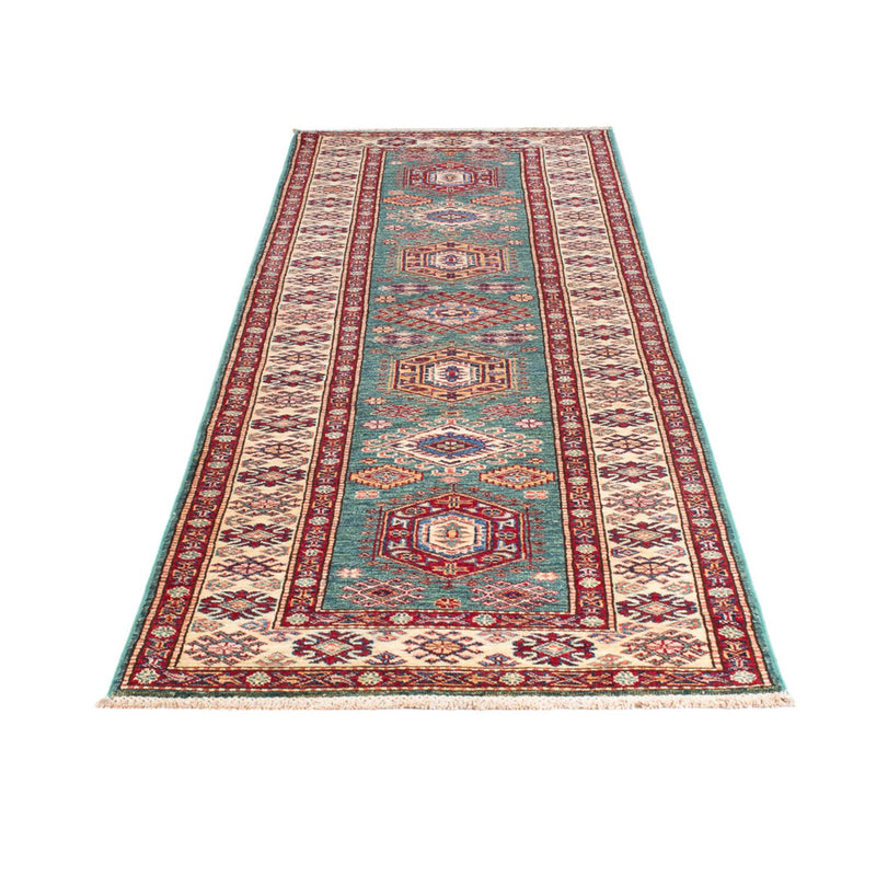 Alfombra de pasillo Alfombra Ziegler - Kazak - 294 x 84 cm - turquesa