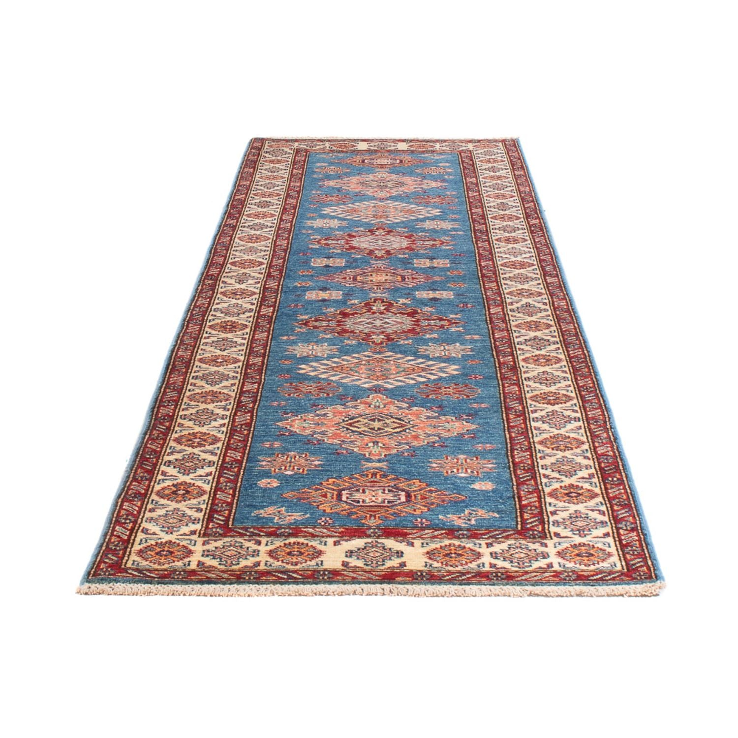 Alfombra de pasillo Alfombra Ziegler - Kazak - 299 x 85 cm - azul