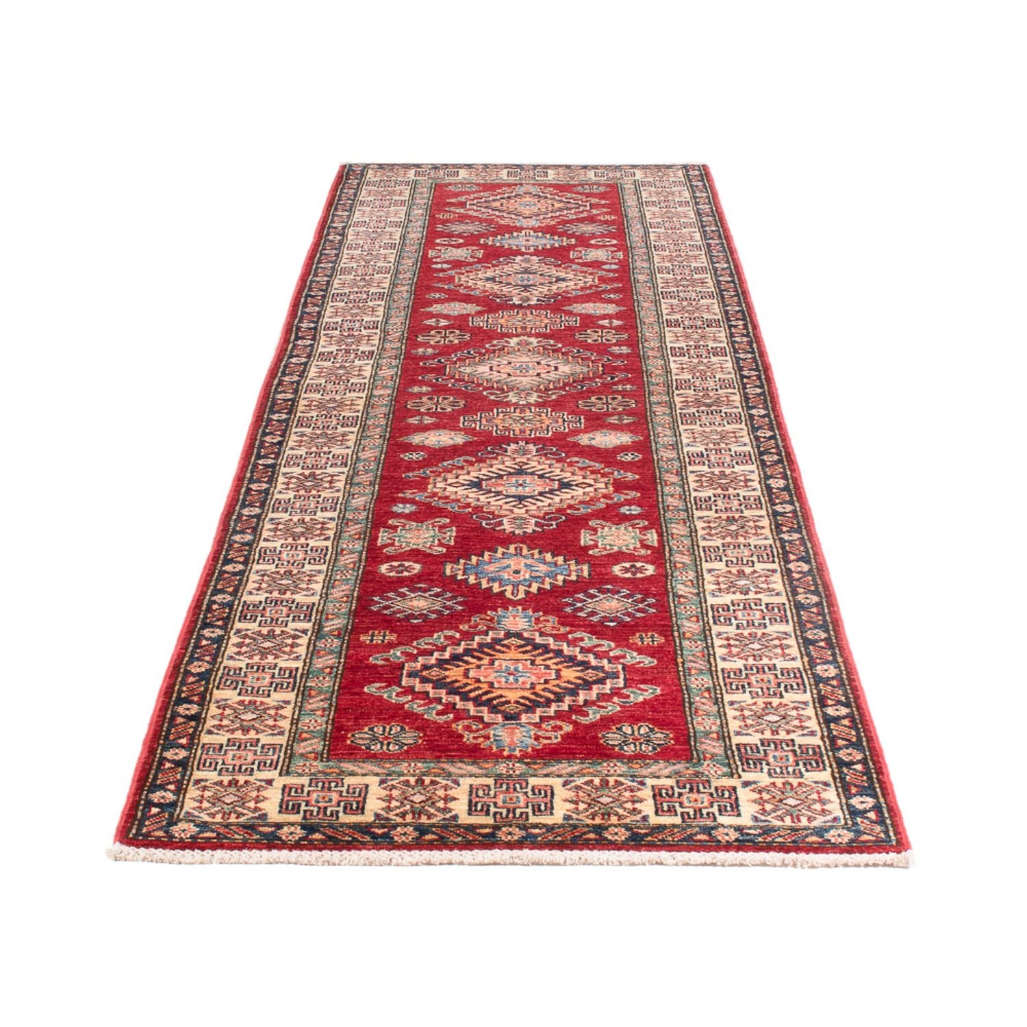 Alfombra de pasillo Alfombra Ziegler - Kazak - 302 x 80 cm - rojo