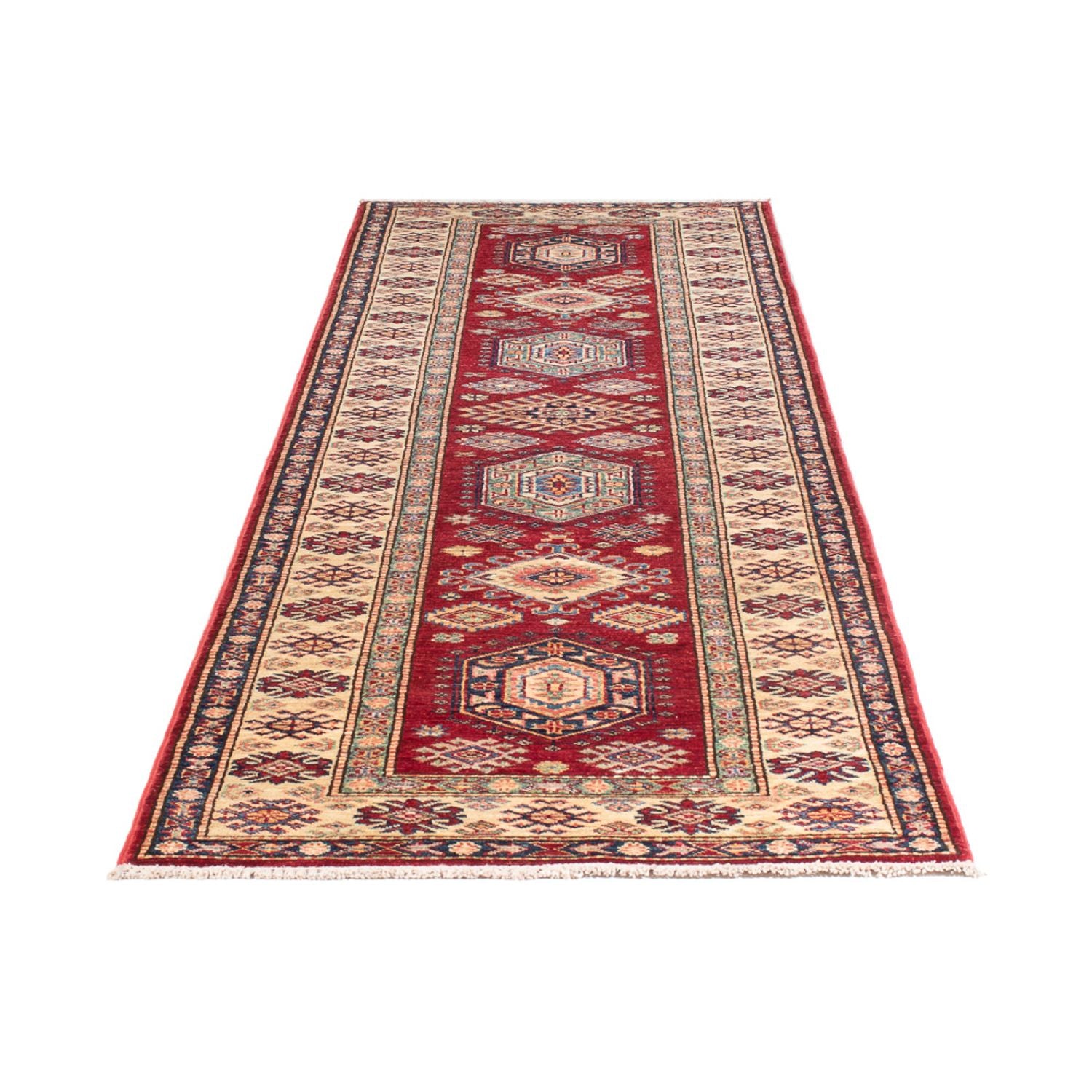 Alfombra de pasillo Alfombra Ziegler - Kazak - 304 x 80 cm - rojo