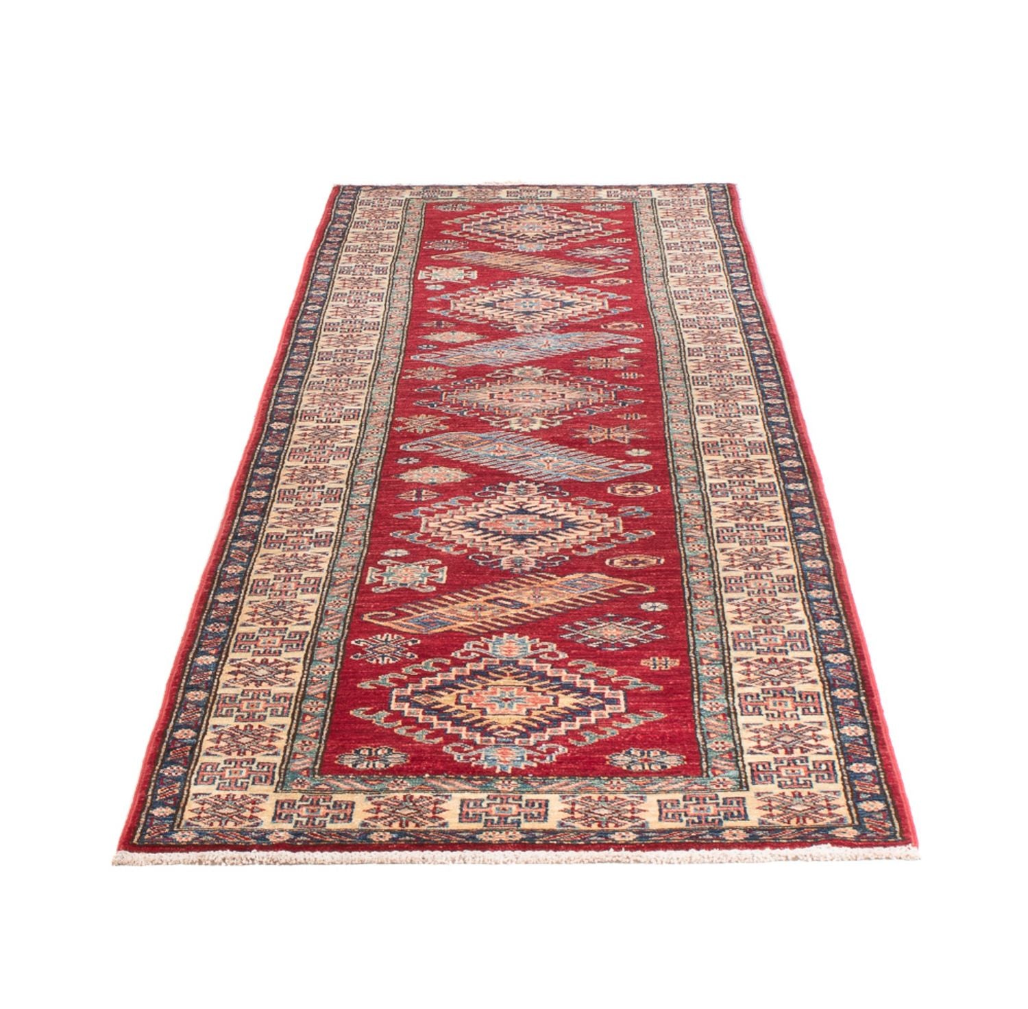 Alfombra de pasillo Alfombra Ziegler - Kazak - 306 x 80 cm - rojo