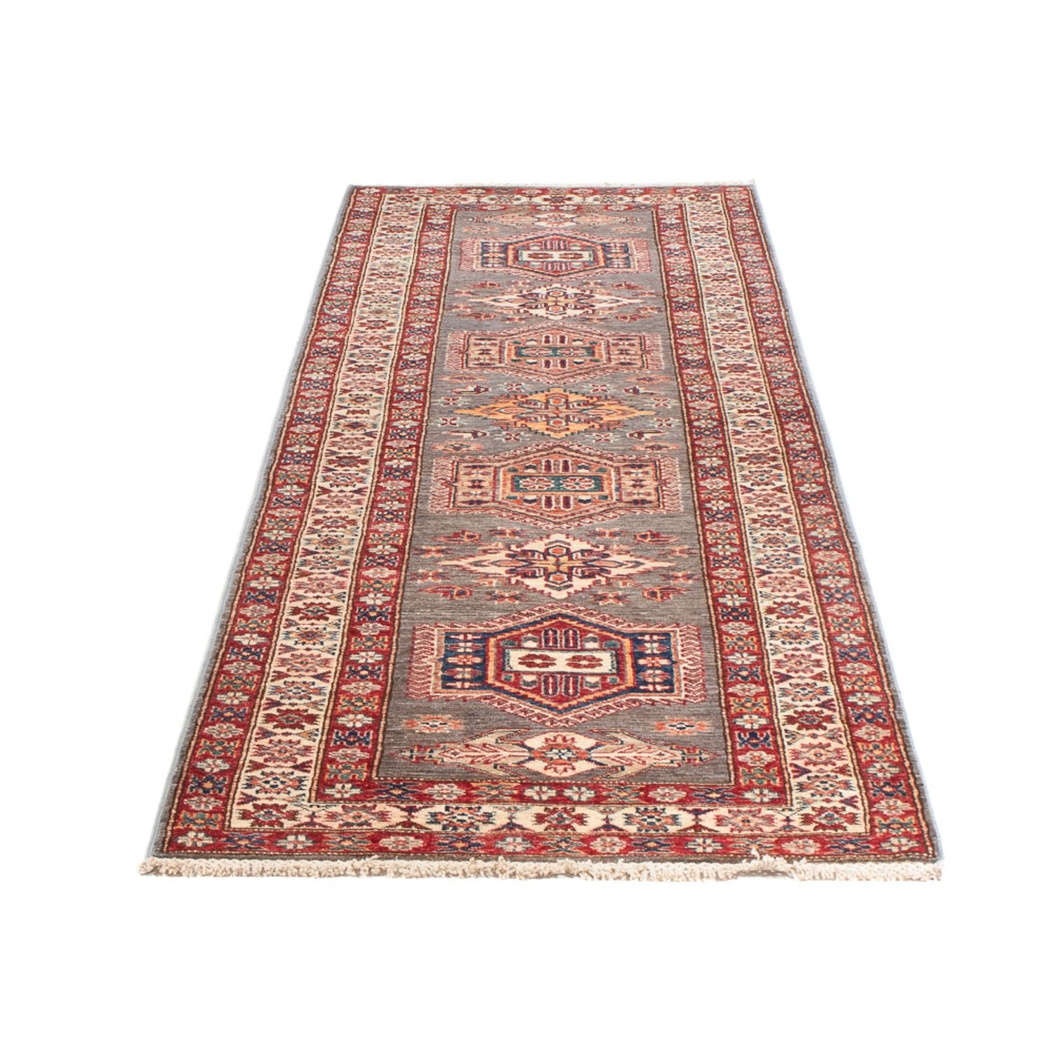 Alfombra de pasillo Alfombra Ziegler - Kazak - 294 x 78 cm - beige oscuro