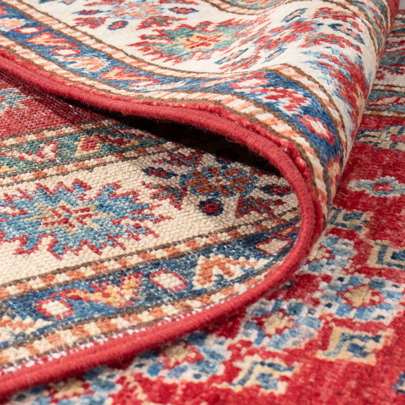 Alfombra de pasillo Alfombra Ziegler - Kazak - 302 x 79 cm - rojo