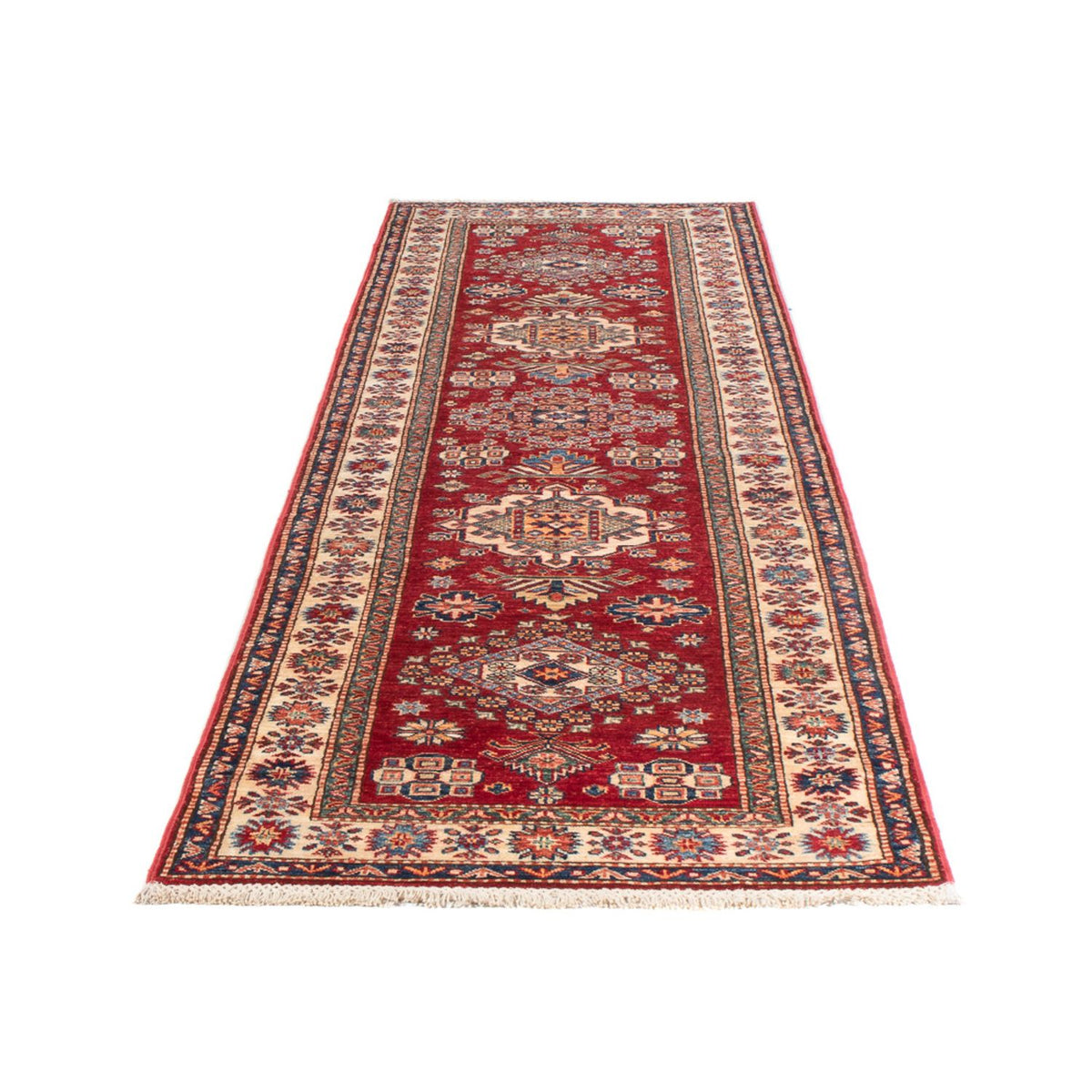 Alfombra de pasillo Alfombra Ziegler - Kazak - 302 x 79 cm - rojo