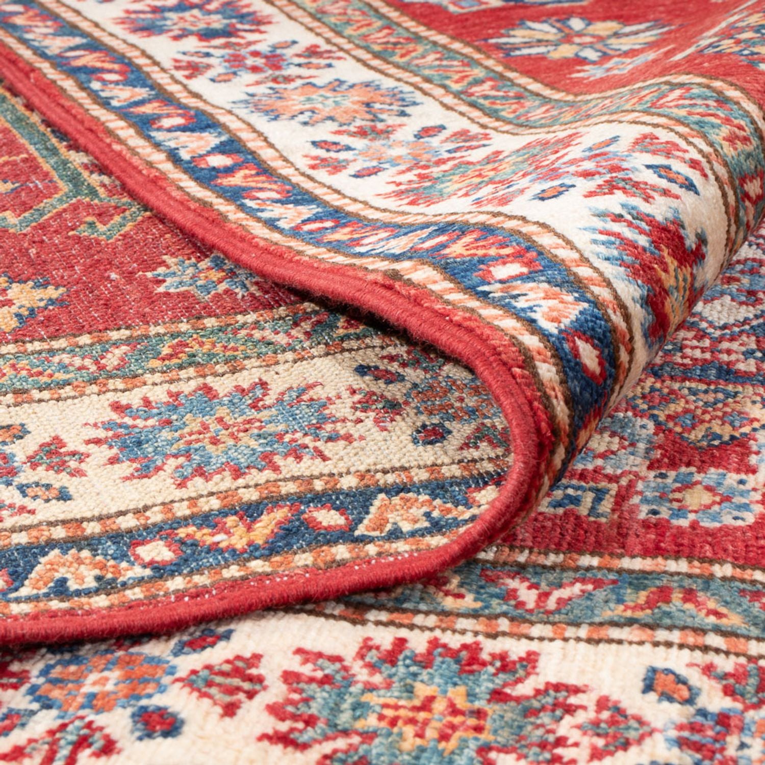 Alfombra de pasillo Alfombra Ziegler - Kazak - 302 x 80 cm - rojo