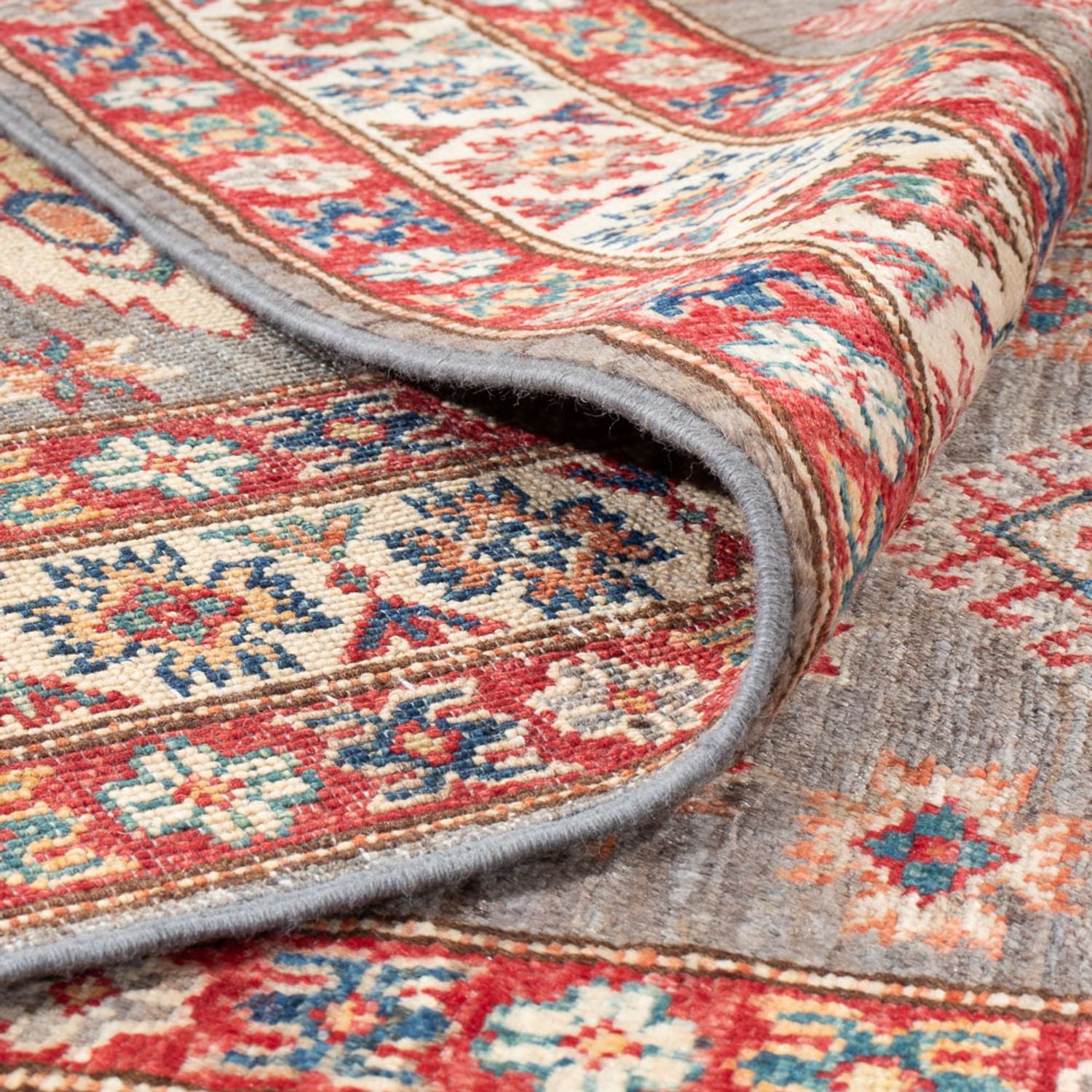 Alfombra de pasillo Alfombra Ziegler - Kazak - 294 x 80 cm - beige oscuro