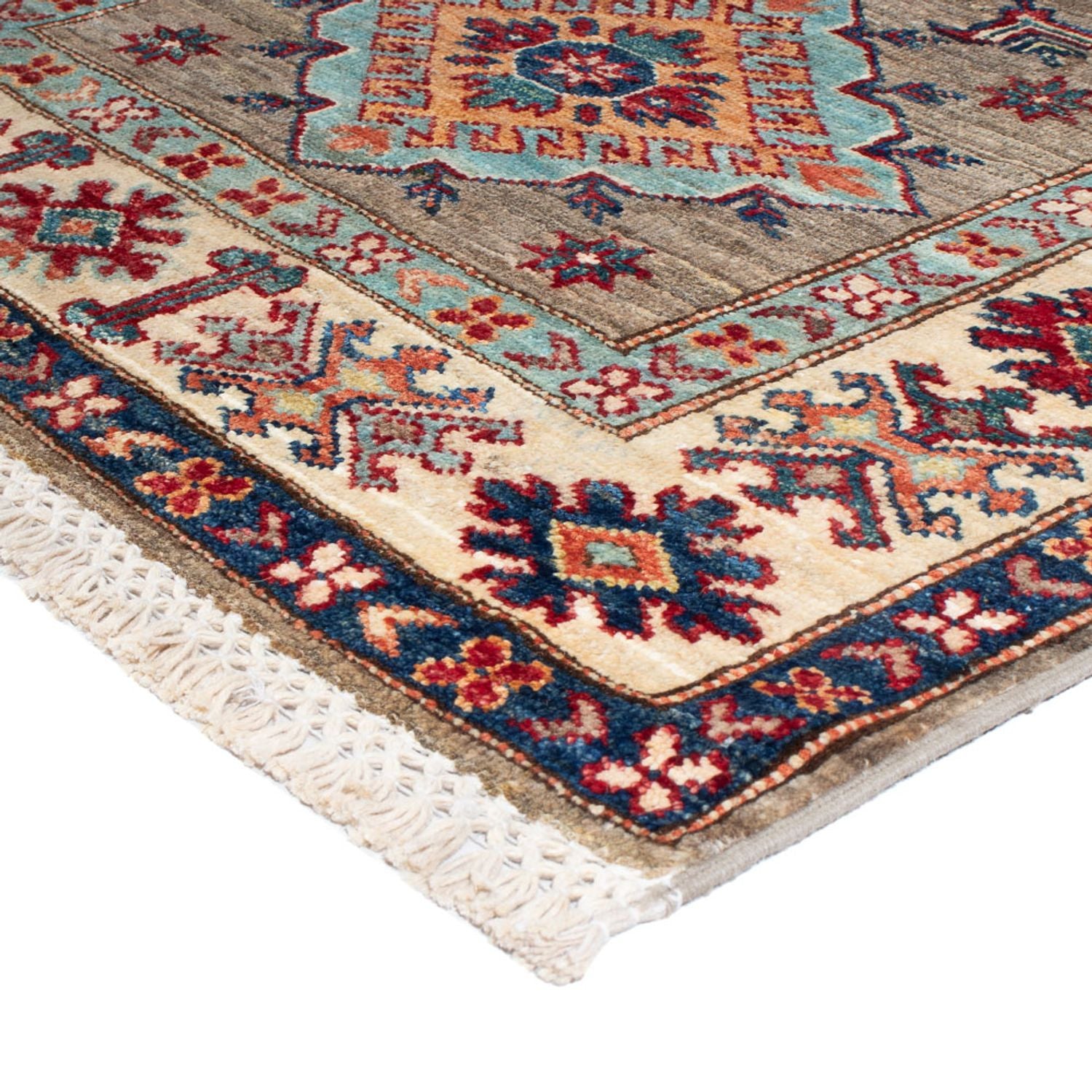 Alfombra de pasillo Alfombra Ziegler - Kazak - 317 x 81 cm - gris claro