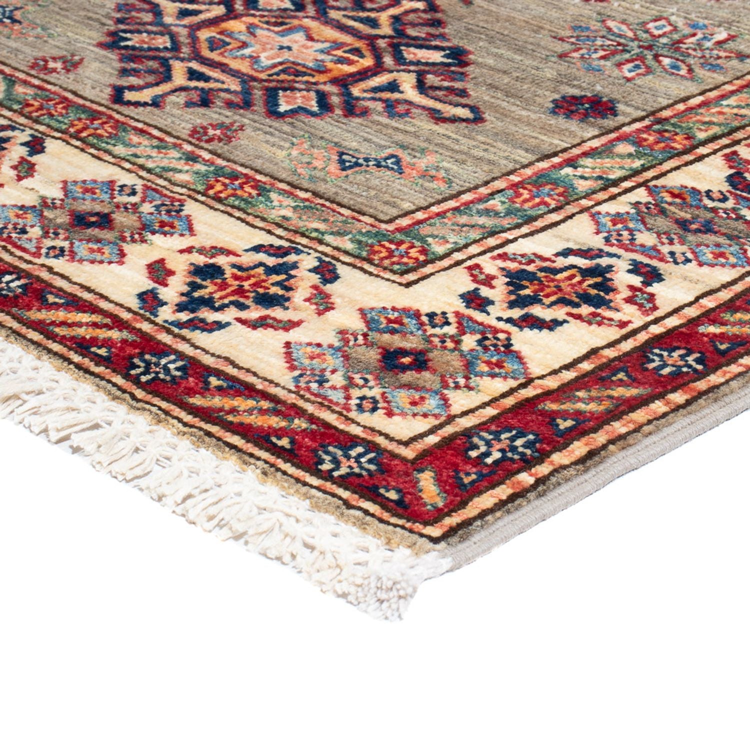 Alfombra de pasillo Alfombra Ziegler - Kazak - 301 x 81 cm - marrón claro