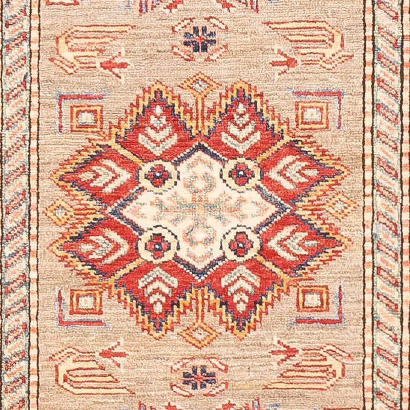 Alfombra de pasillo Alfombra Ziegler - Kazak - 293 x 81 cm - beige oscuro