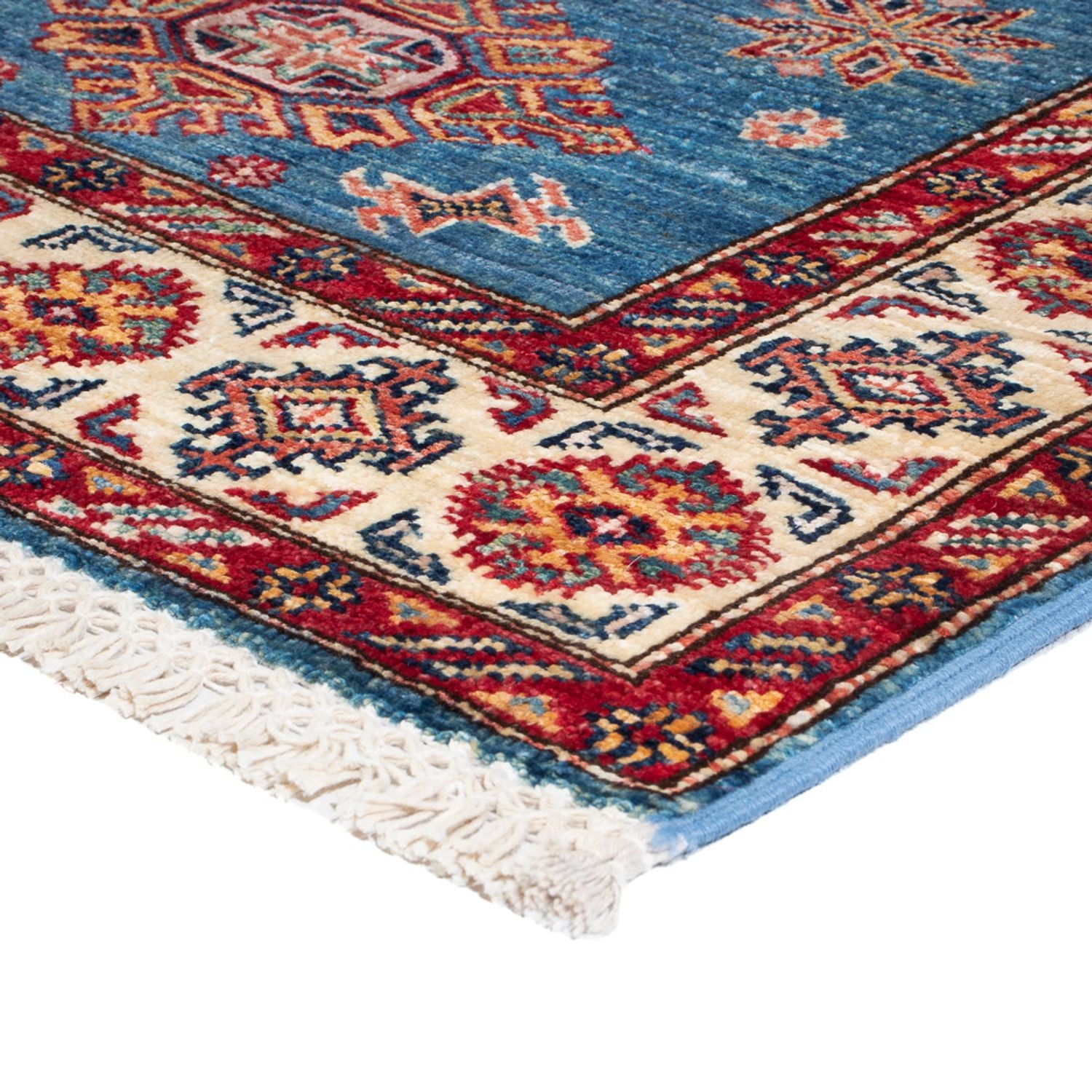 Alfombra de pasillo Alfombra Ziegler - Kazak - 305 x 79 cm - azul