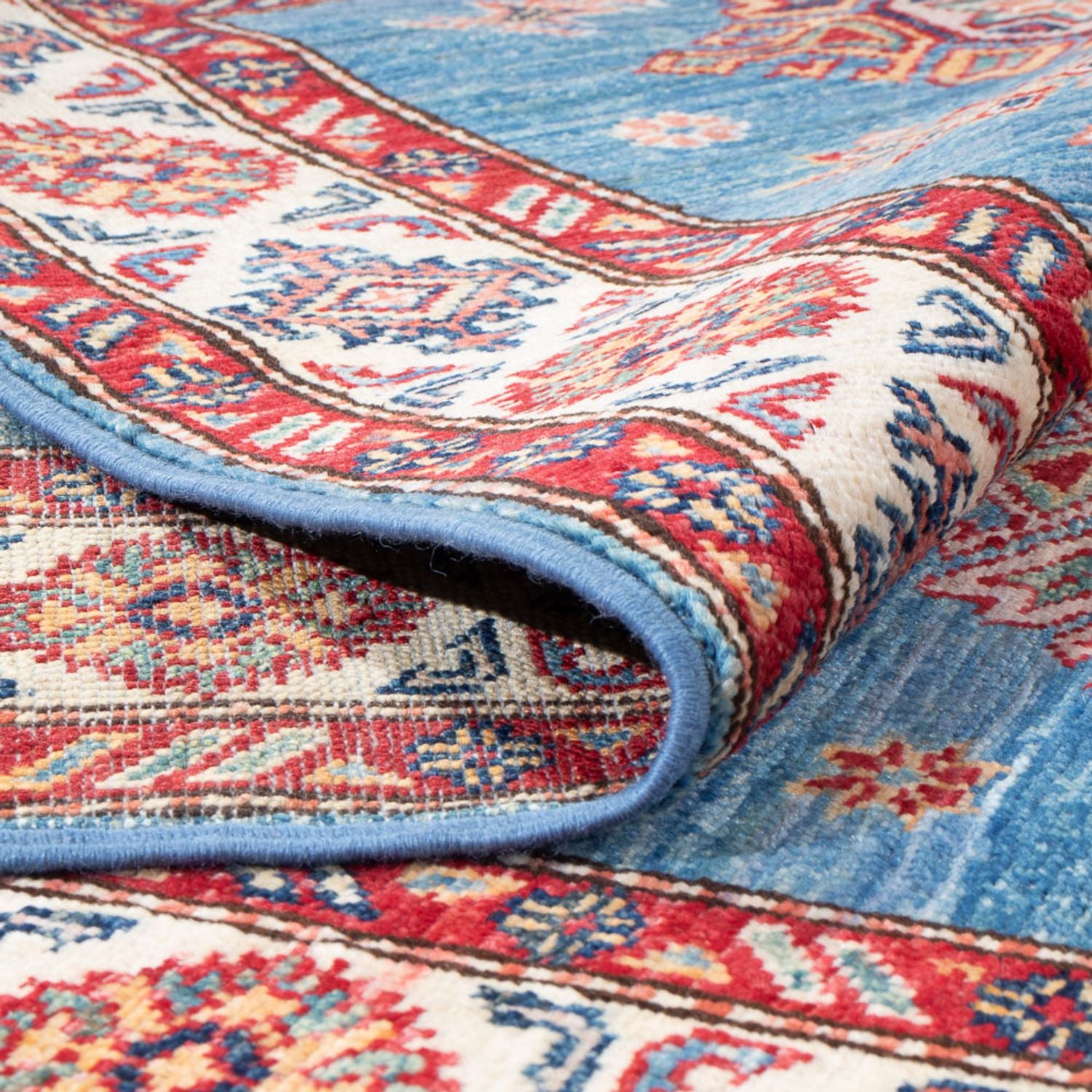 Alfombra de pasillo Alfombra Ziegler - Kazak - 305 x 79 cm - azul