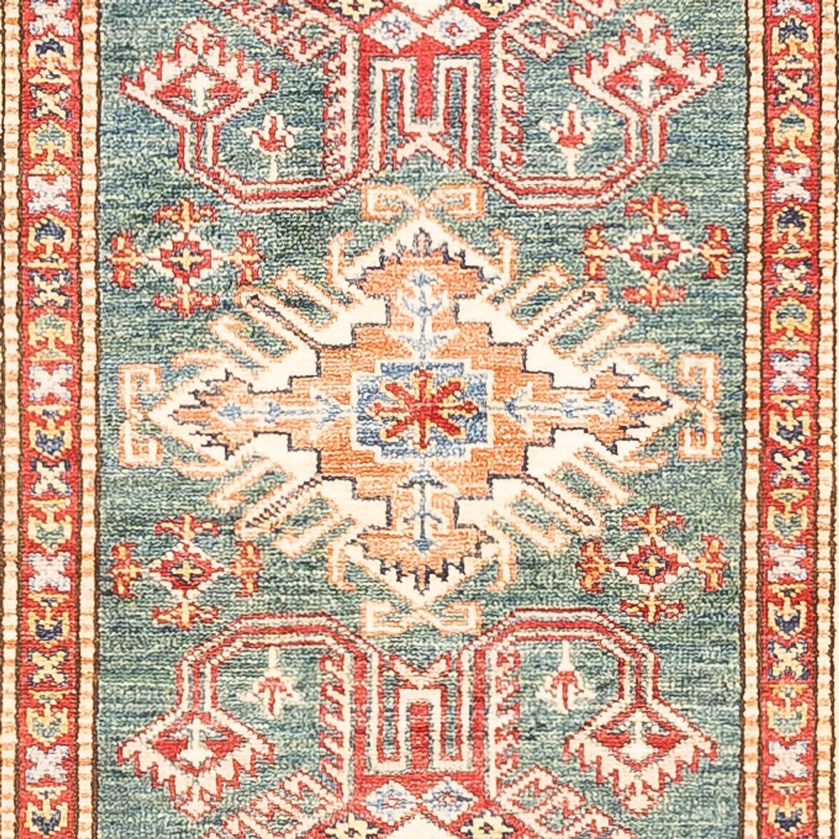 Alfombra de pasillo Alfombra Ziegler - Kazak - 297 x 78 cm - verde