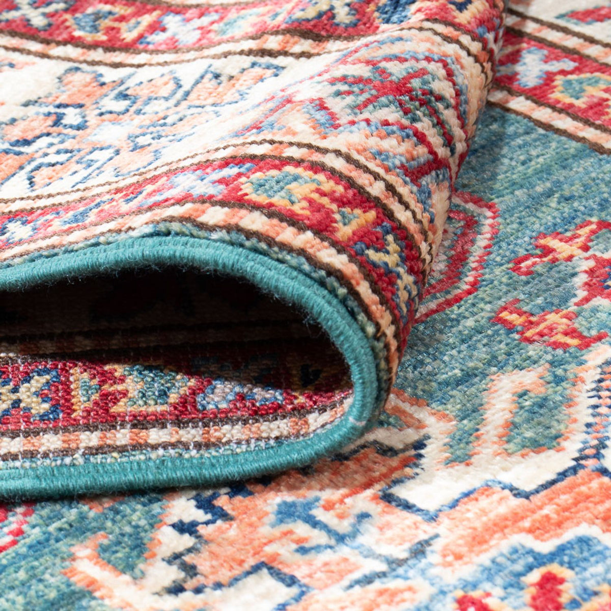 Alfombra de pasillo Alfombra Ziegler - Kazak - 297 x 78 cm - verde