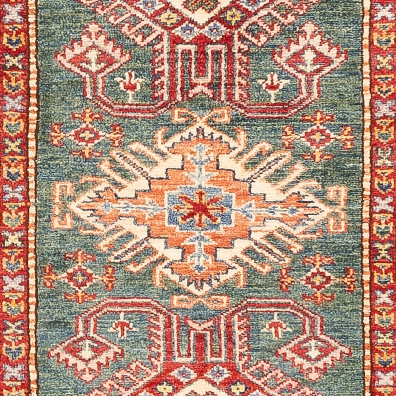Alfombra de pasillo Alfombra Ziegler - Kazak - 298 x 81 cm - verde