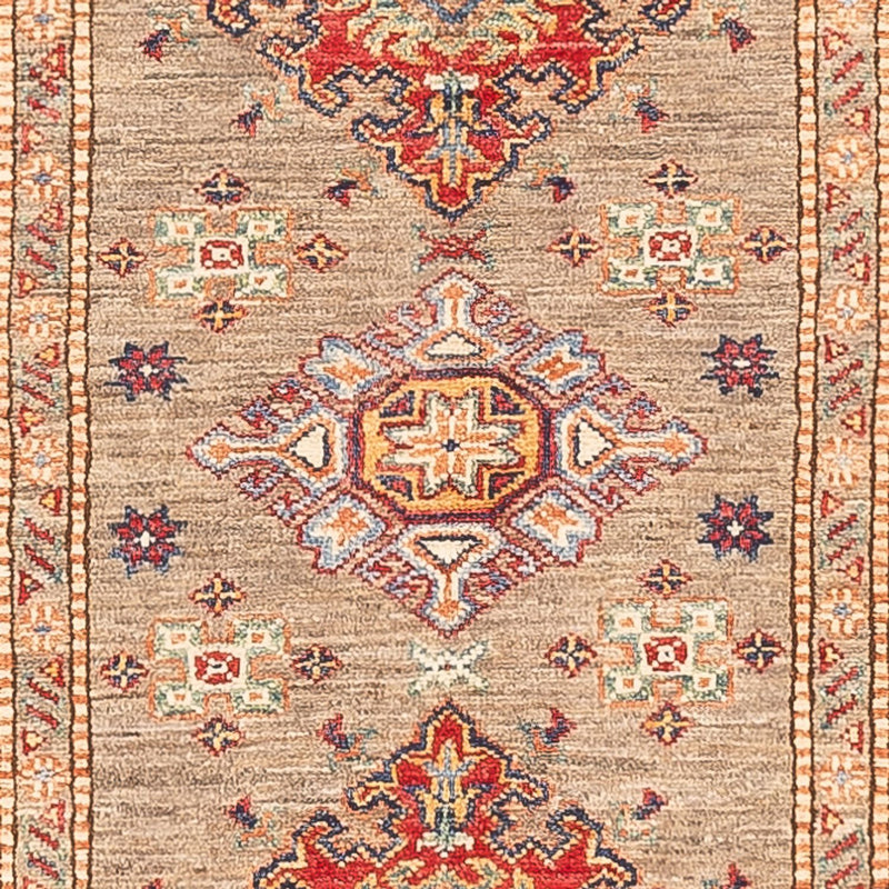 Alfombra de pasillo Alfombra Ziegler - Kazak - 293 x 76 cm - beige oscuro