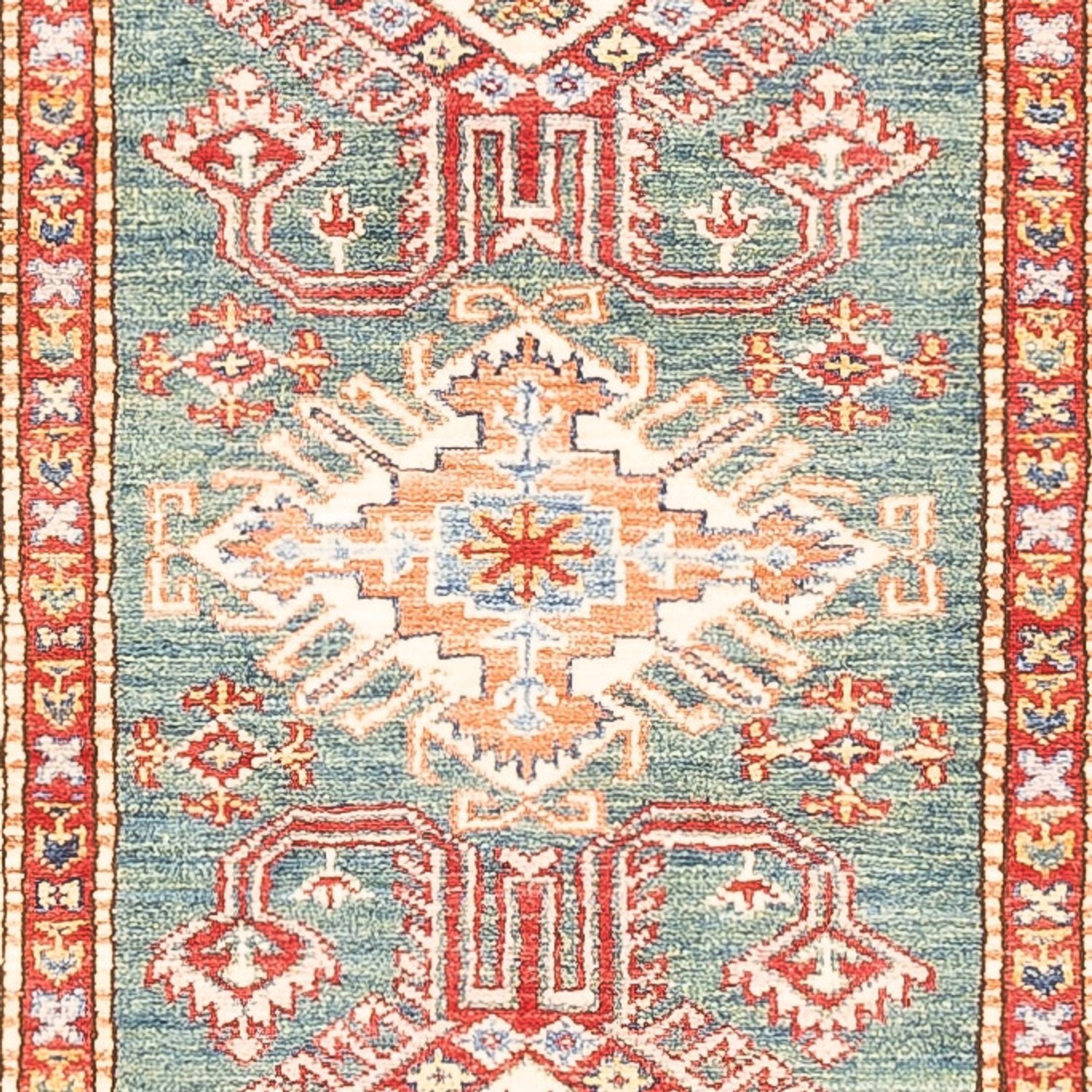 Alfombra de pasillo Alfombra Ziegler - Kazak - 298 x 79 cm - verde