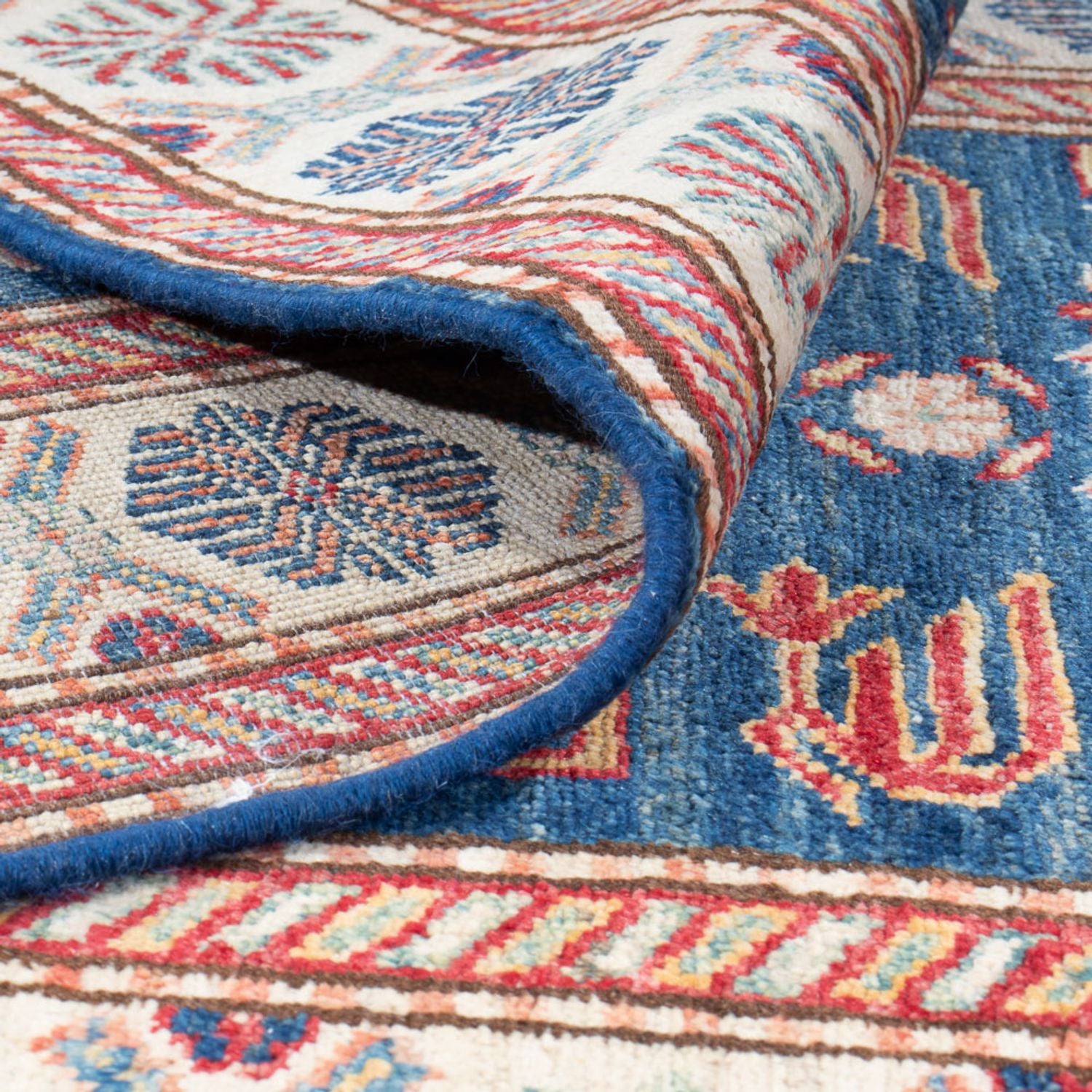 Alfombra de pasillo Alfombra Ziegler - Kazak - 299 x 84 cm - azul