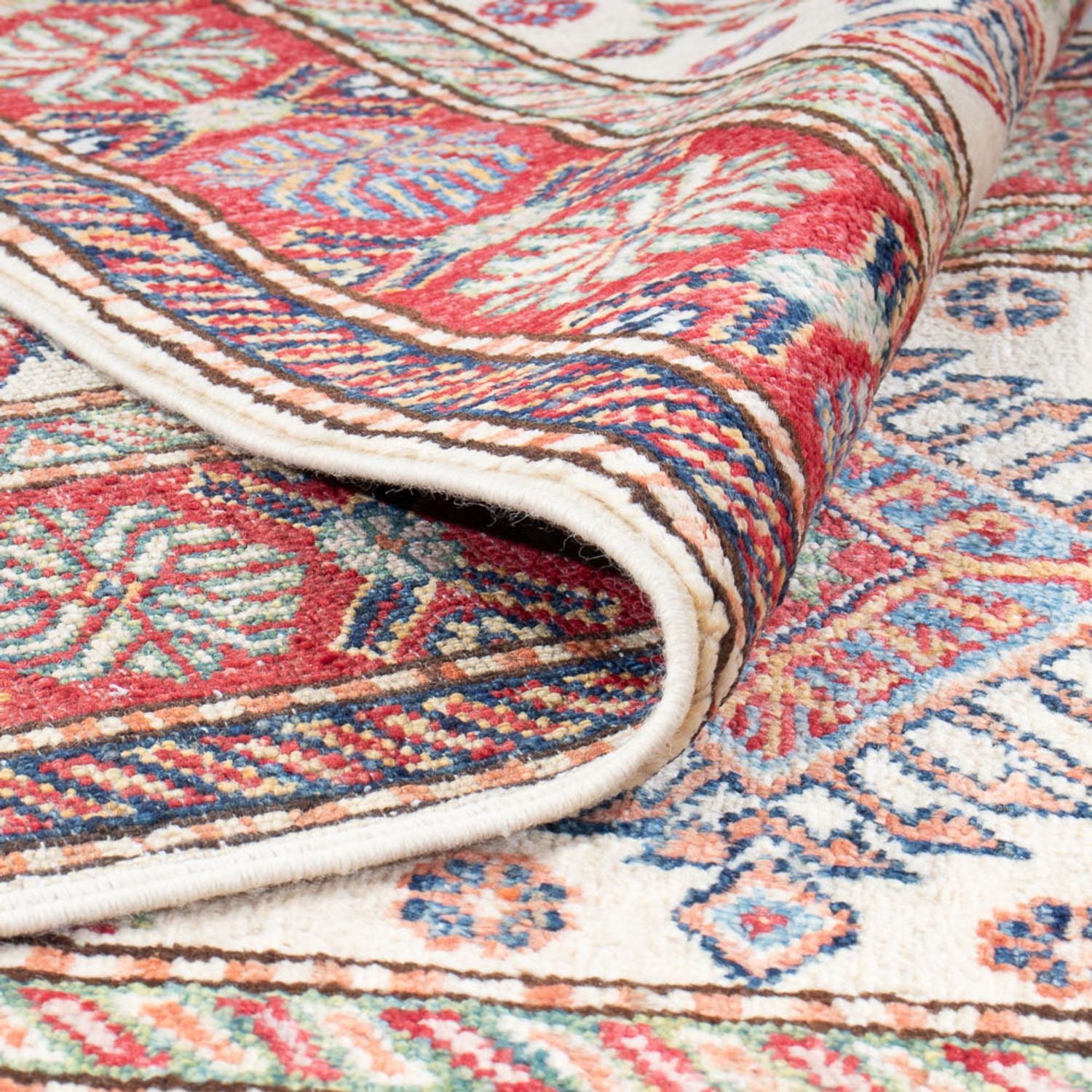 Alfombra de pasillo Alfombra Ziegler - Kazak - 300 x 81 cm - beige