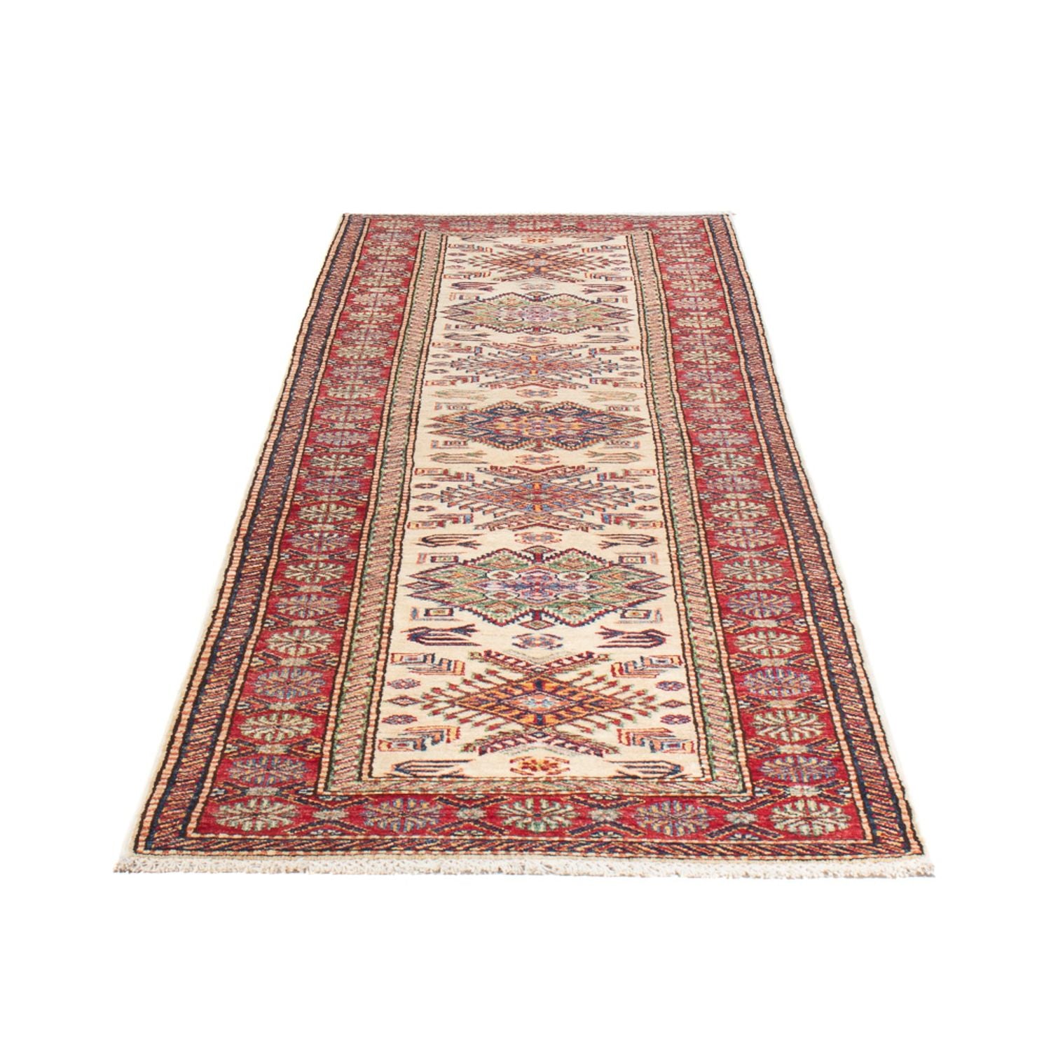 Alfombra de pasillo Alfombra Ziegler - Kazak - 300 x 81 cm - beige