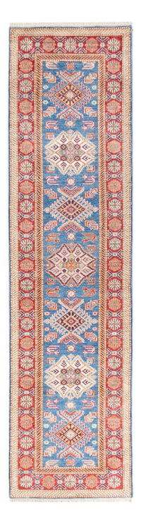 Alfombra de pasillo Alfombra Ziegler - Kazak - 302 x 79 cm - azul