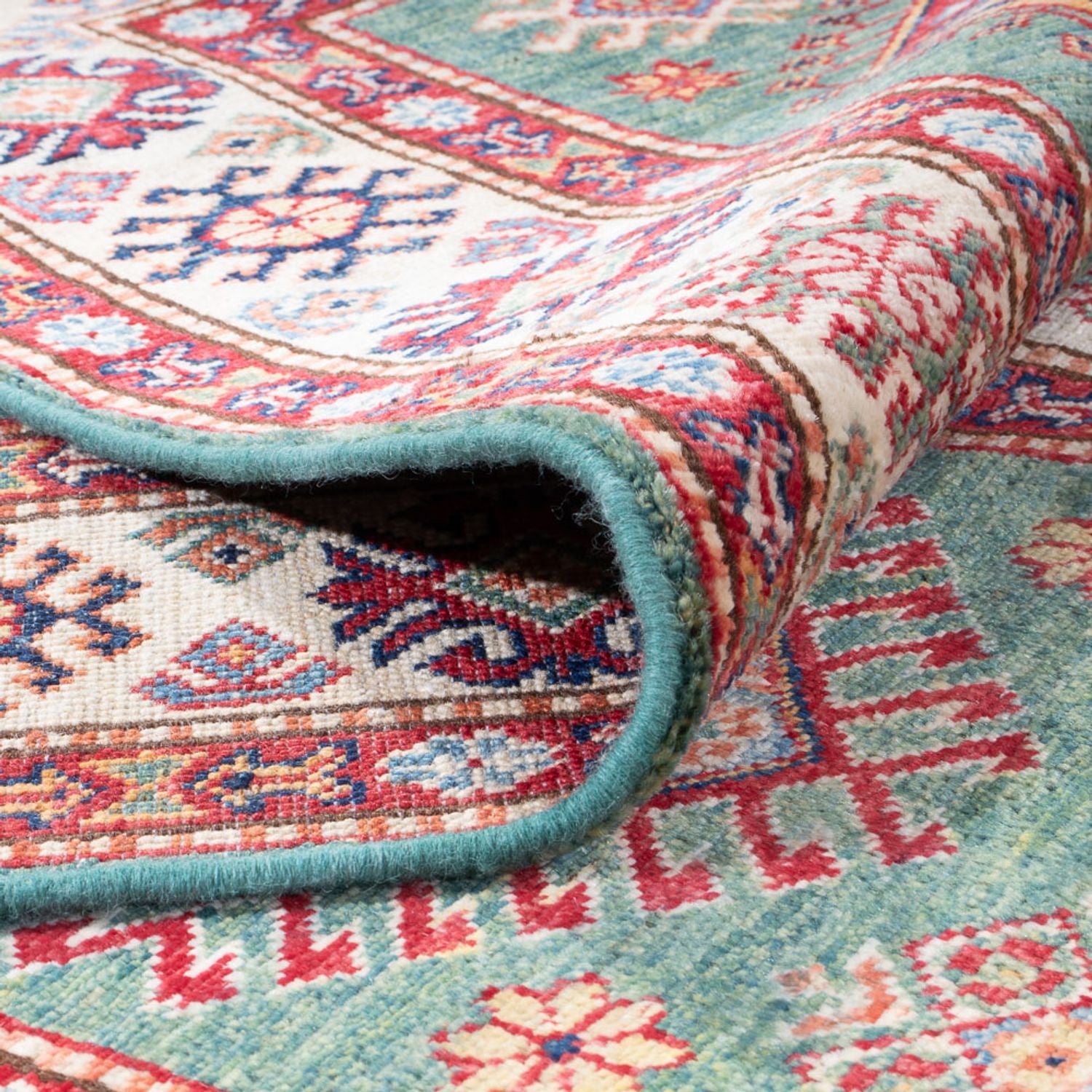 Alfombra de pasillo Alfombra Ziegler - Kazak - 311 x 77 cm - verde