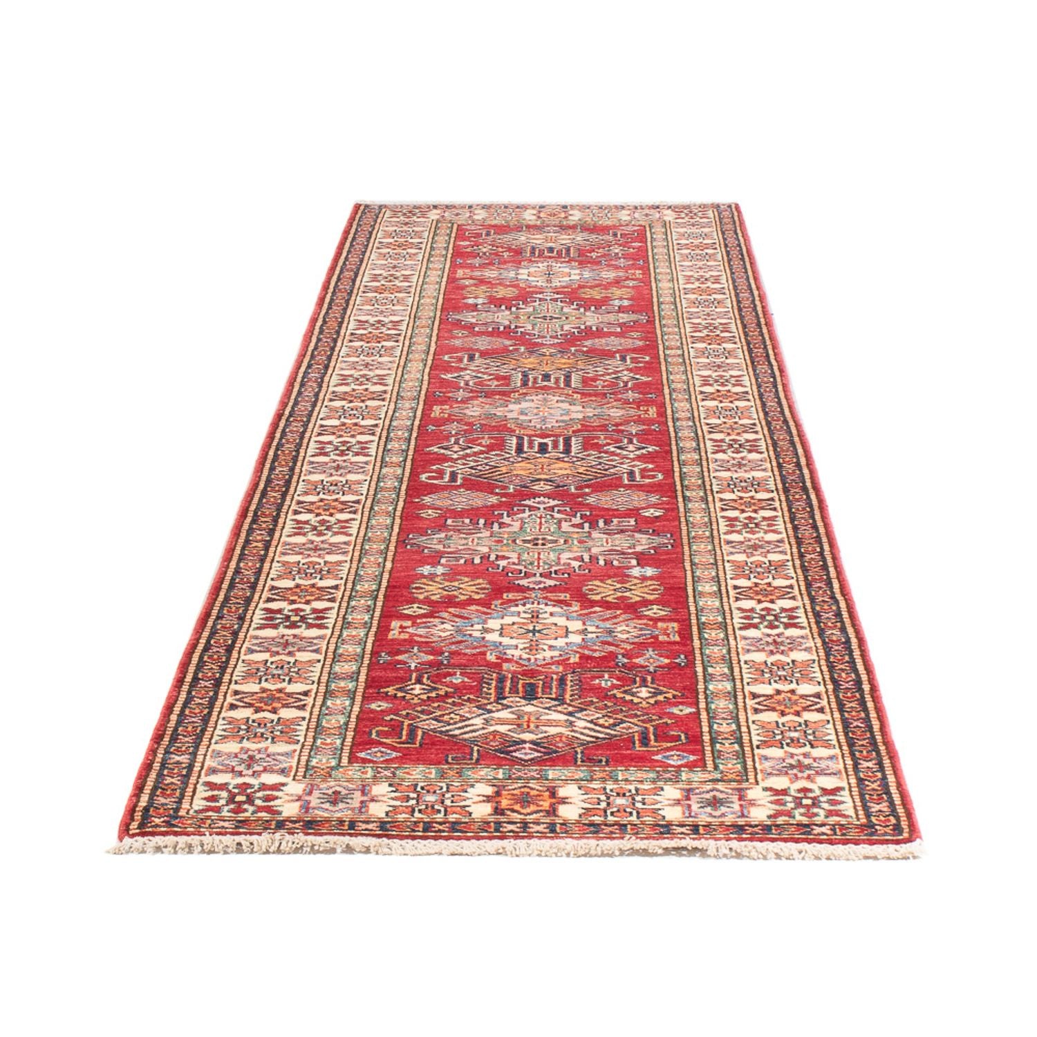 Alfombra de pasillo Alfombra Ziegler - Kazak - 299 x 77 cm - rojo
