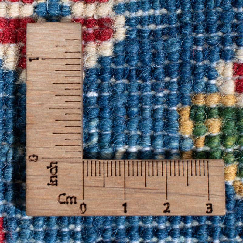 Alfombra de pasillo Alfombra Ziegler - Kazak - 403 x 78 cm - azul oscuro