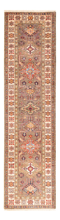Alfombra de pasillo Alfombra Ziegler - Kazak - 305 x 79 cm - beige oscuro