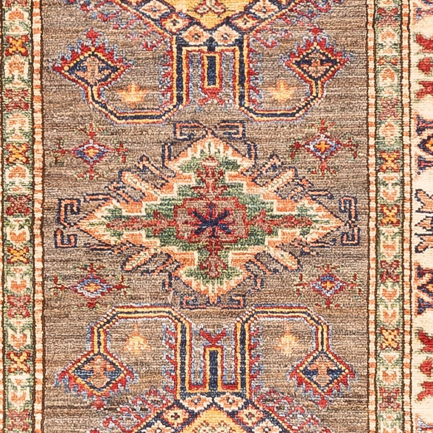 Alfombra de pasillo Alfombra Ziegler - Kazak - 305 x 79 cm - beige oscuro