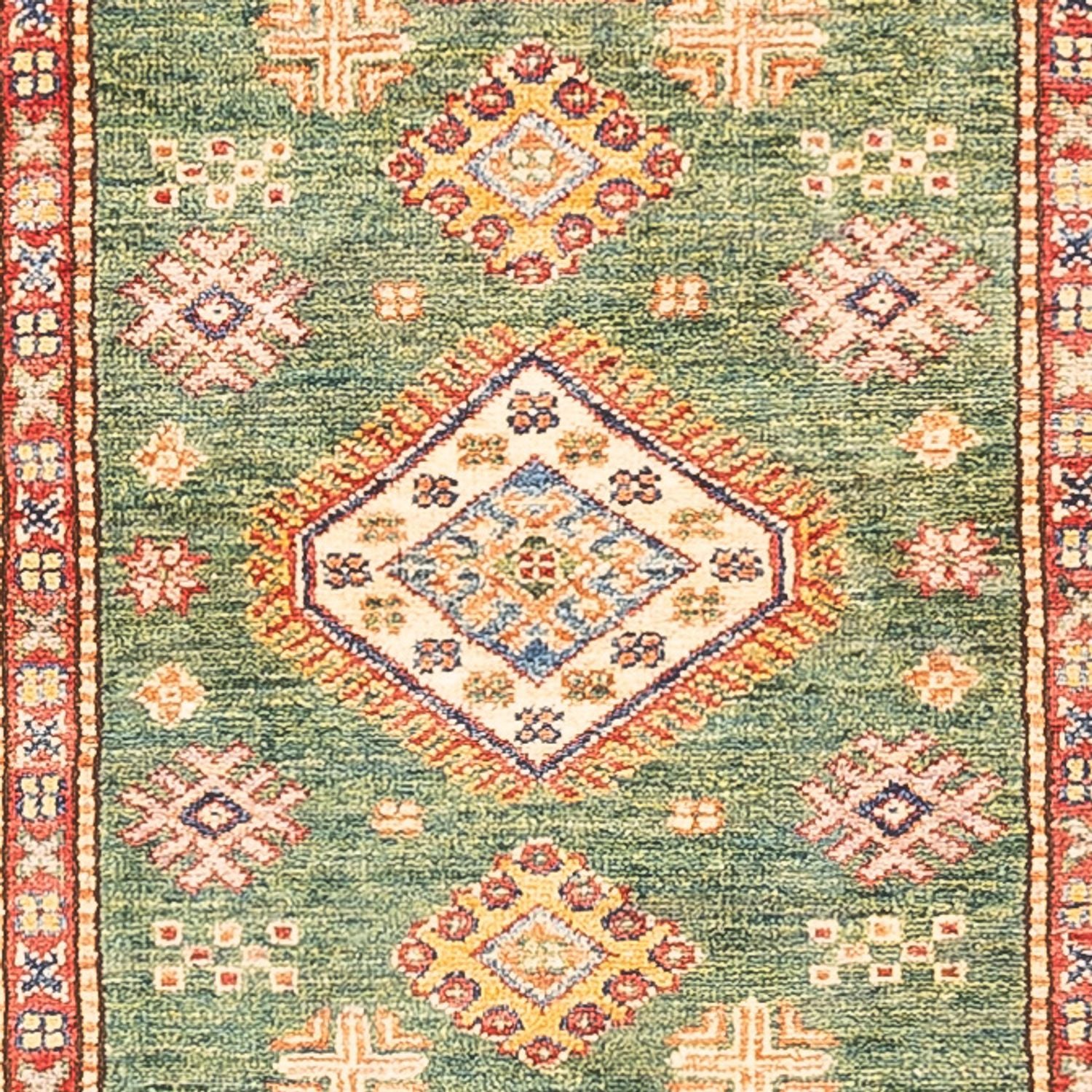 Alfombra de pasillo Alfombra Ziegler - Kazak - 295 x 76 cm - verde