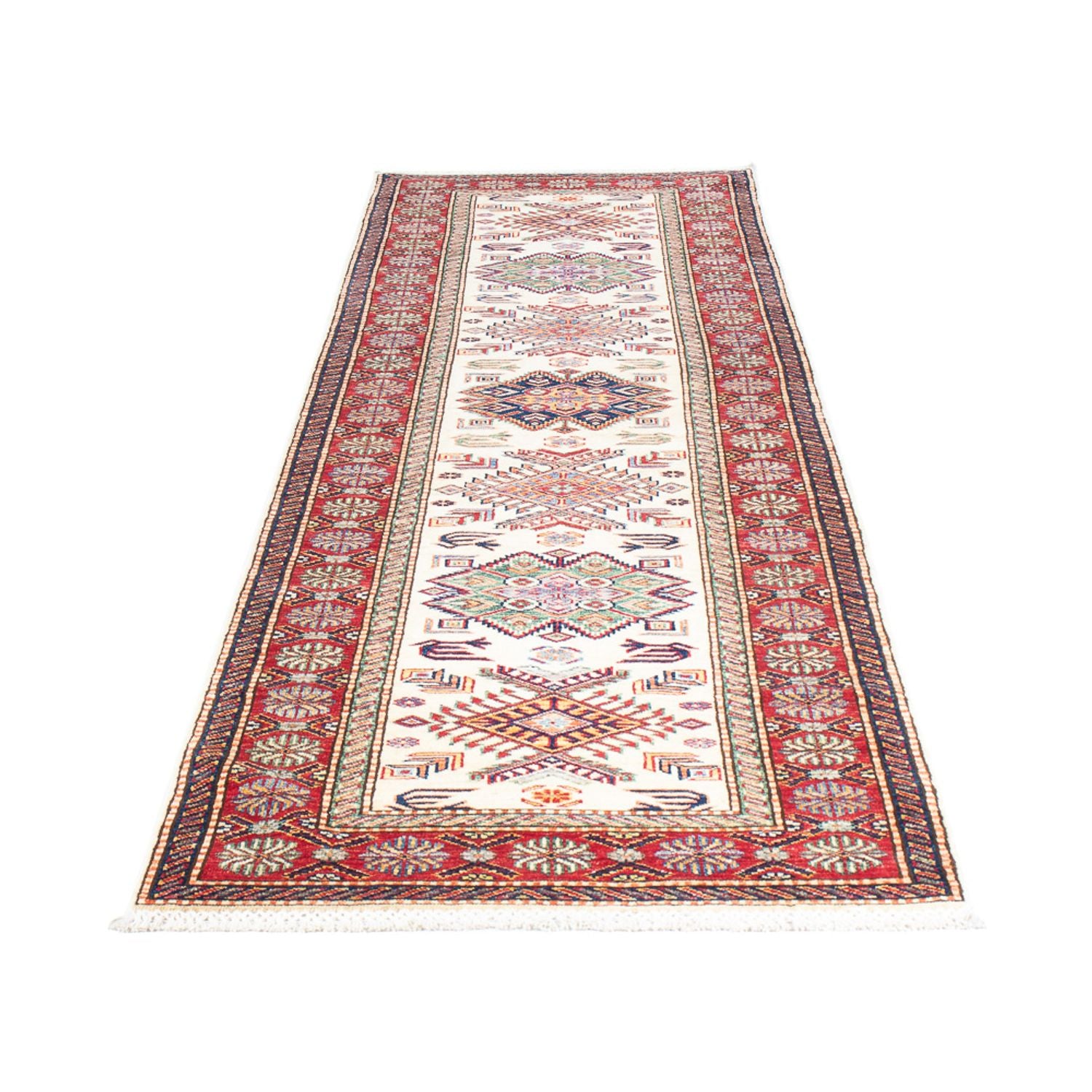 Alfombra de pasillo Alfombra Ziegler - Kazak - 315 x 78 cm - beige
