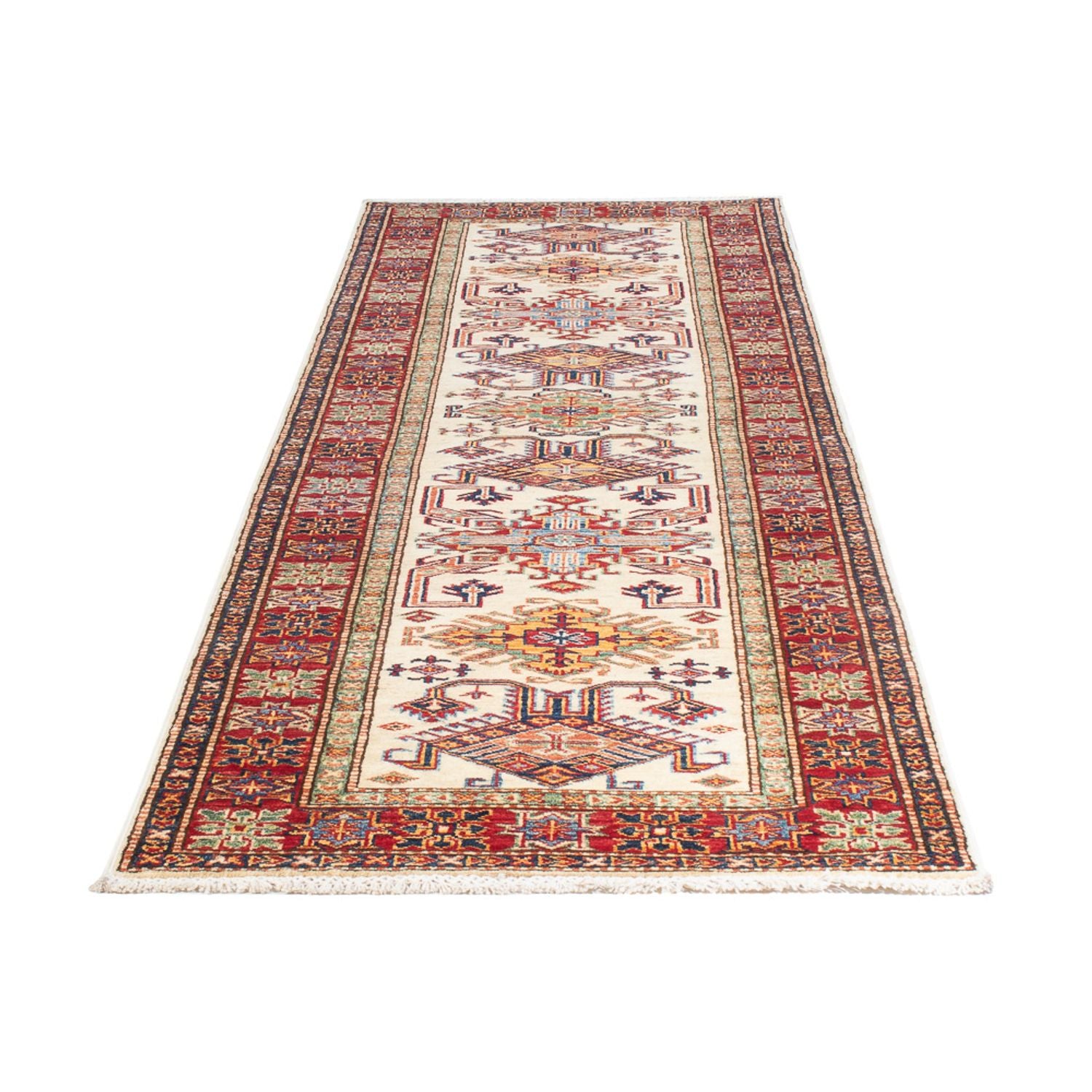 Alfombra de pasillo Alfombra Ziegler - Kazak - 293 x 78 cm - beige