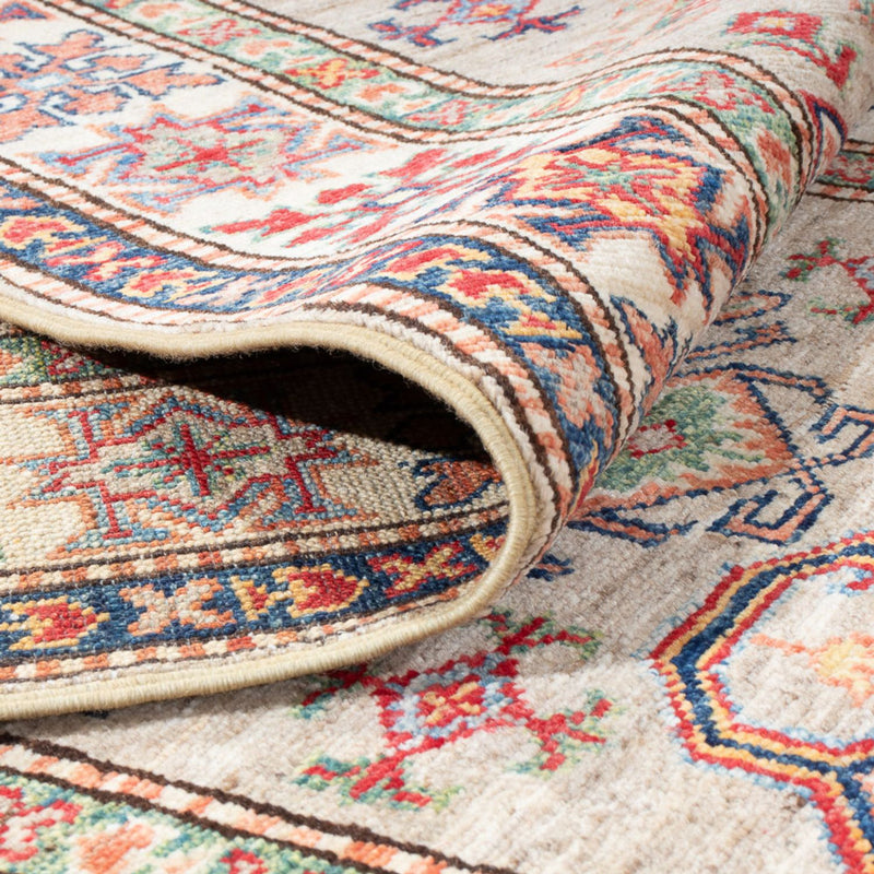 Alfombra de pasillo Alfombra Ziegler - Kazak - 300 x 75 cm - beige oscuro