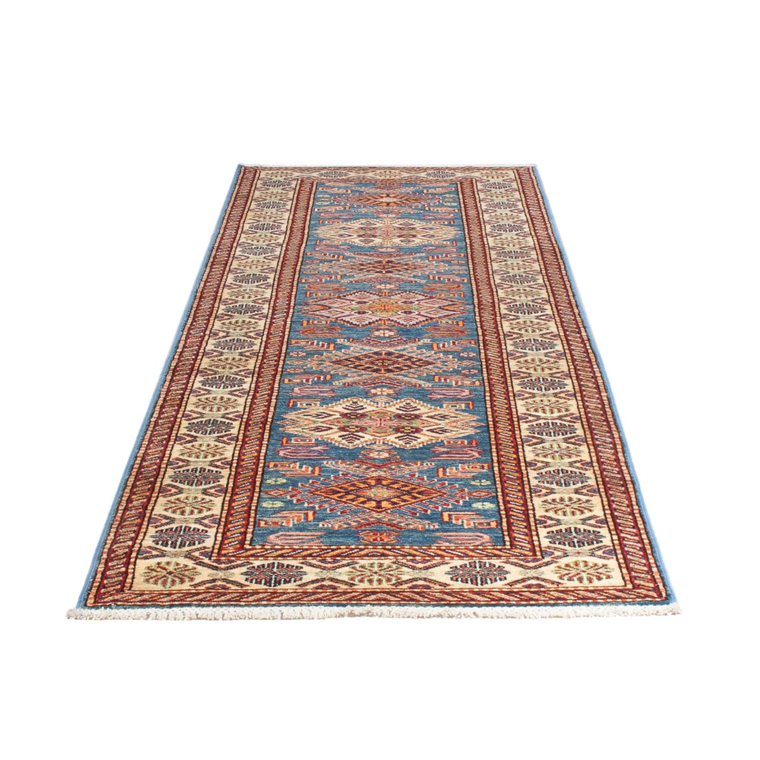 Alfombra de pasillo Alfombra Ziegler - Kazak - 294 x 83 cm - azul