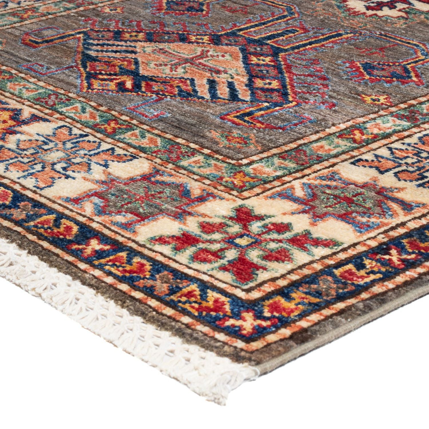 Alfombra de pasillo Alfombra Ziegler - Kazak - 308 x 80 cm - beige oscuro