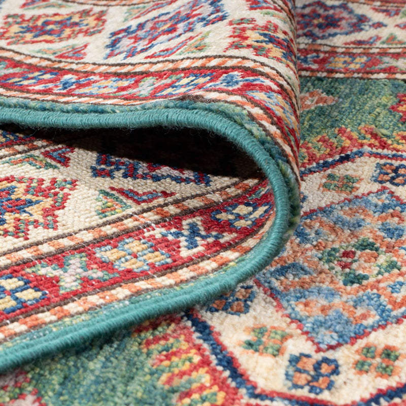 Alfombra de pasillo Alfombra Ziegler - Kazak - 296 x 80 cm - verde