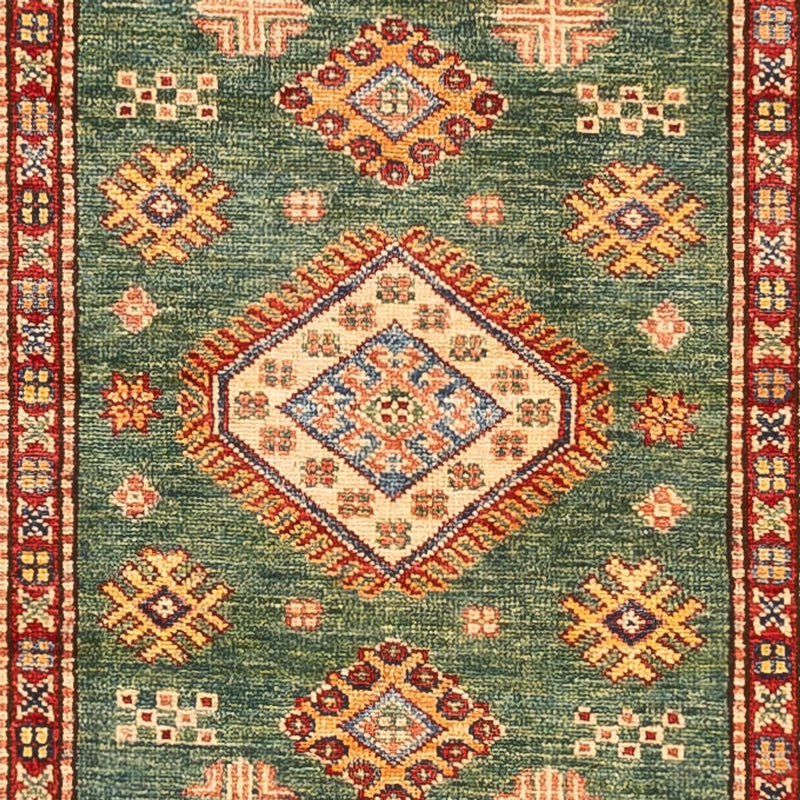 Alfombra de pasillo Alfombra Ziegler - Kazak - 302 x 78 cm - verde