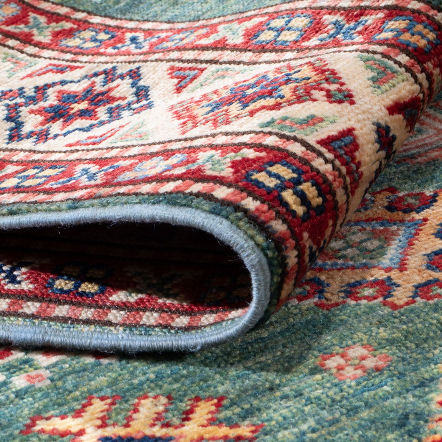 Alfombra de pasillo Alfombra Ziegler - Kazak - 302 x 78 cm - verde