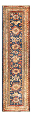 Alfombra de pasillo Alfombra Ziegler - Kazak - 304 x 80 cm - azul oscuro